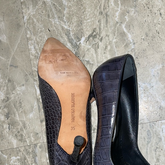 Manolo blahnik snakeskin size 35 brand new with box - Picture 3 of 10